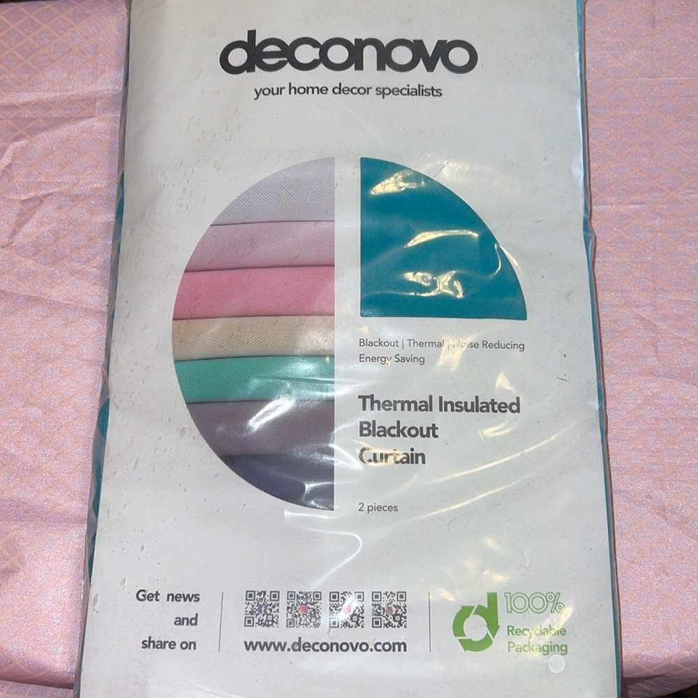 Thermal insulated blackout curtains